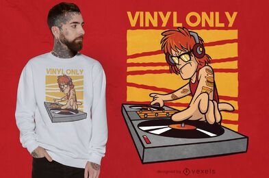Vinyl DJ quote t-shirt design