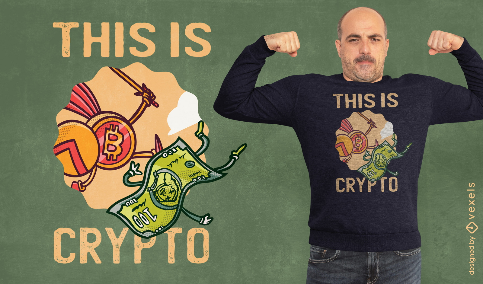 Design de camiseta de citação de criptografia espartana