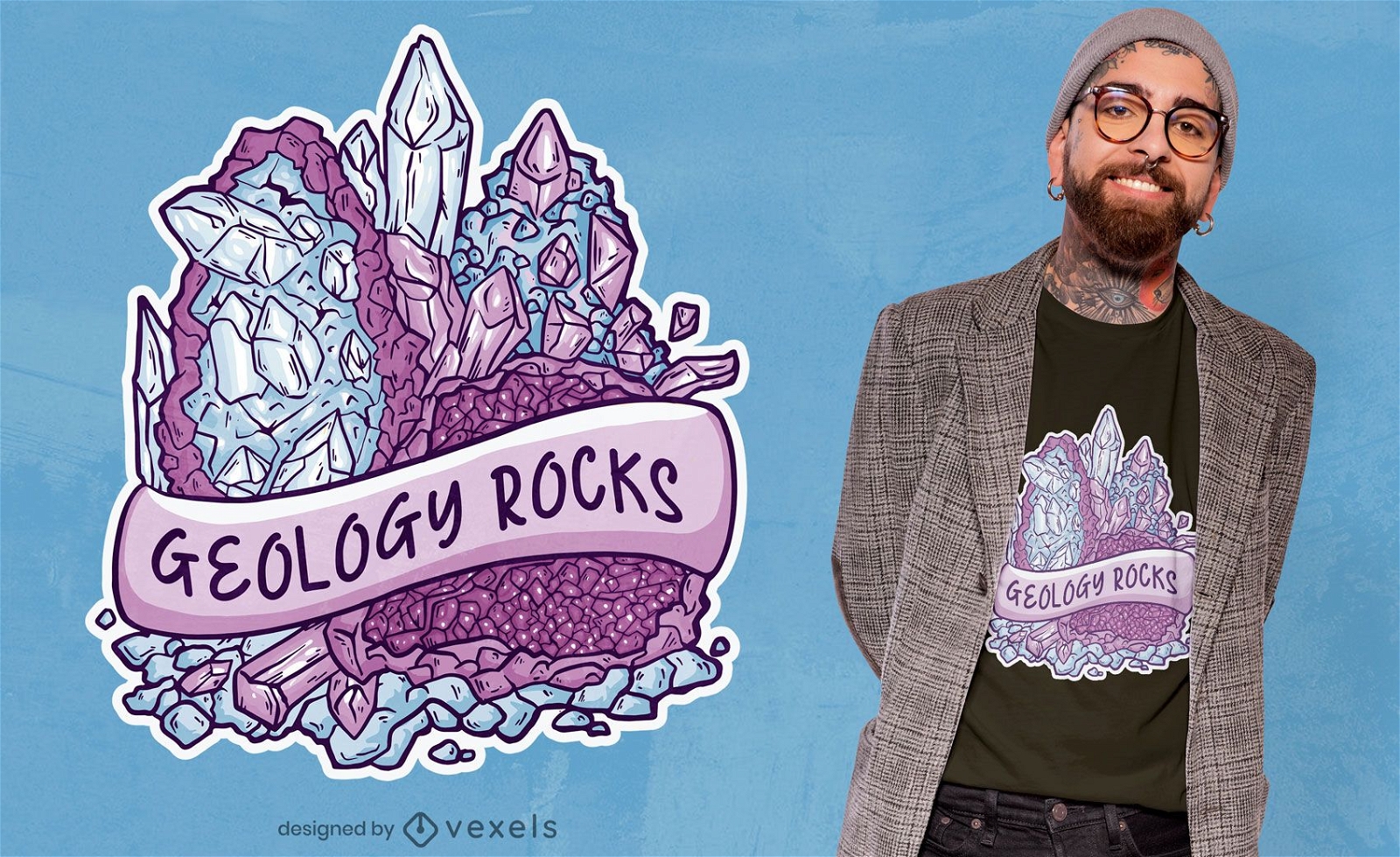 Geologiefelsen zitieren T-Shirt Design