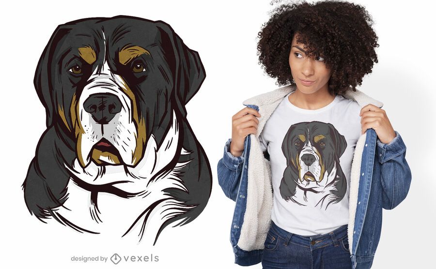 Greater swiss mountain dog t-shirt design Greater swiss mountain dog t-shirt design