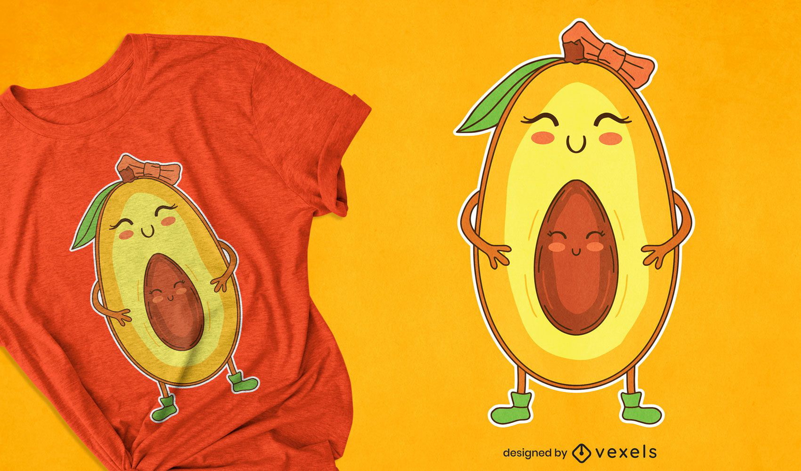 Mango cartoon t-shirt design