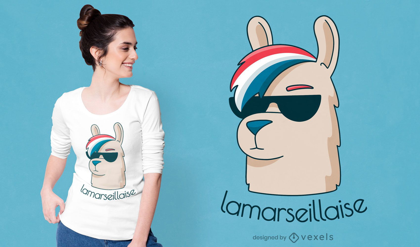 Design engra?ado da camiseta la marseillaise