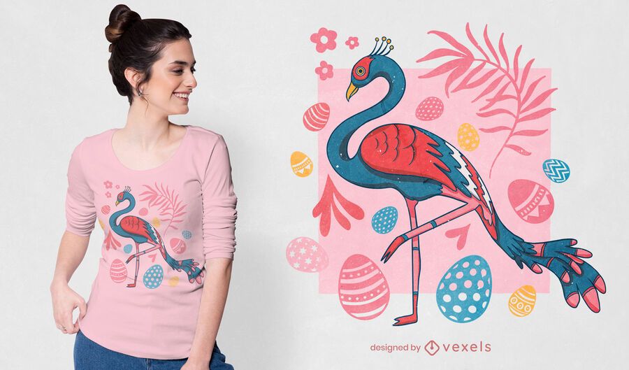 Easter flamingo t-shirt design Easter flamingo t-shirt design