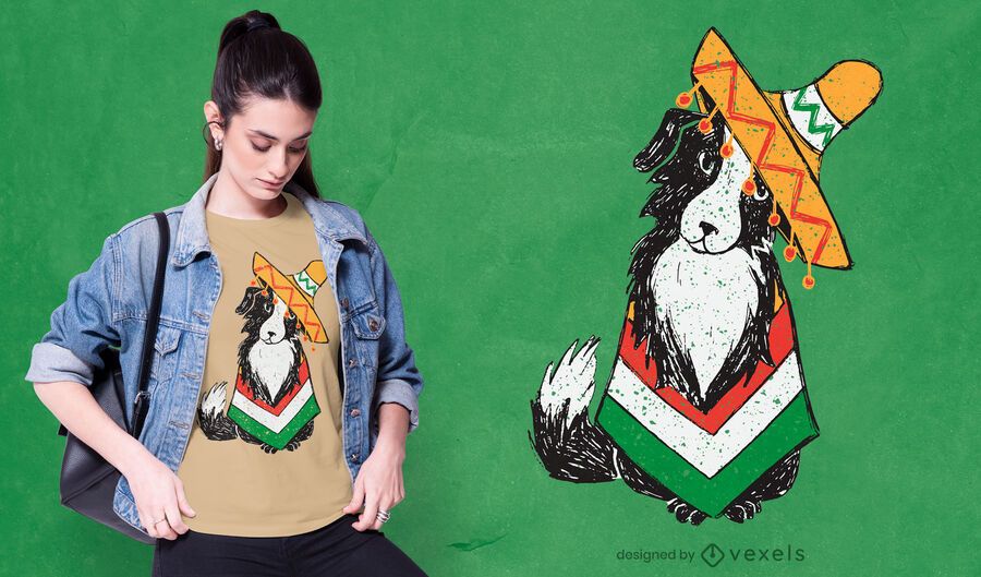 Cinco de mayo dog t-shirt design Cinco de mayo dog t-shirt design