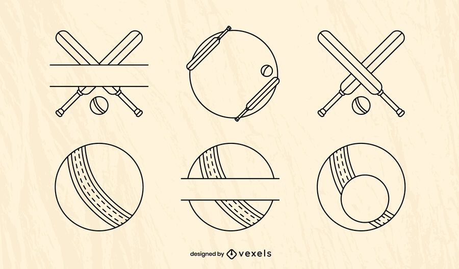 Cricket sport equipment element set Cricket sport equipment element set
