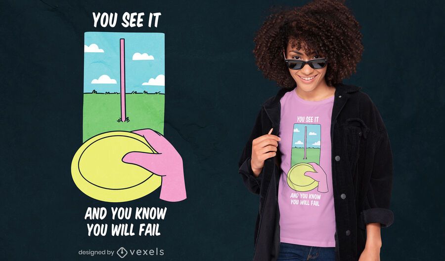 Frisbee quote t-shirt design Frisbee quote t-shirt design