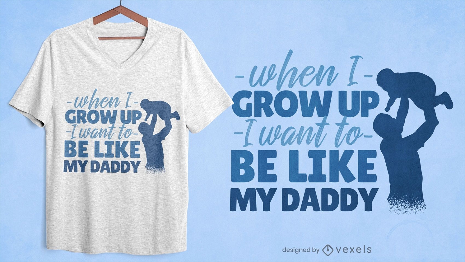 Like my dad quote t-shirt design