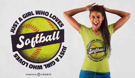 Softball girl t-shirt design Softball girl t-shirt design