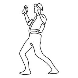 BaseballPlayers_ContinuousContourLine - 5 PNG-Design