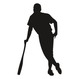 Batter Standing With Bat Silhouette PNG & SVG Design For T-Shirts