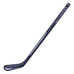 Simple hockey stick illustration Transparent PNG