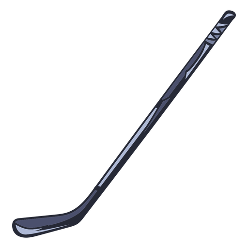 Simple hockey stick illustration