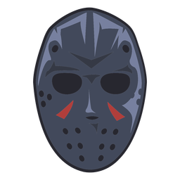 Ice hockey mask illustration