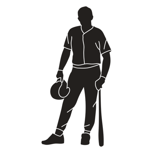 Cricket player batsman standing PNG Design