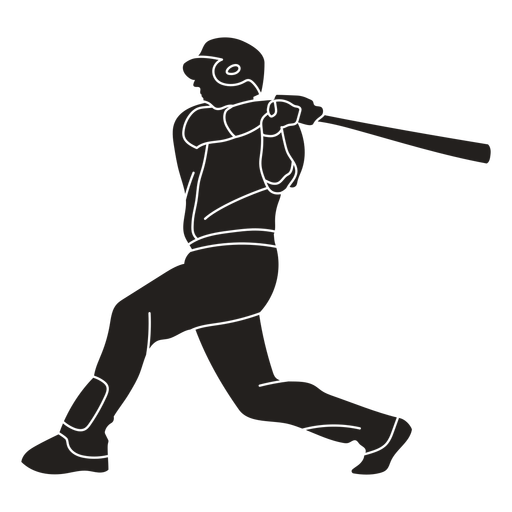 Jogador de esporte de críquete cortado Desenho PNG