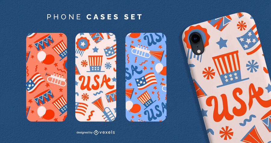 Independence day phone case set Independence day phone case set