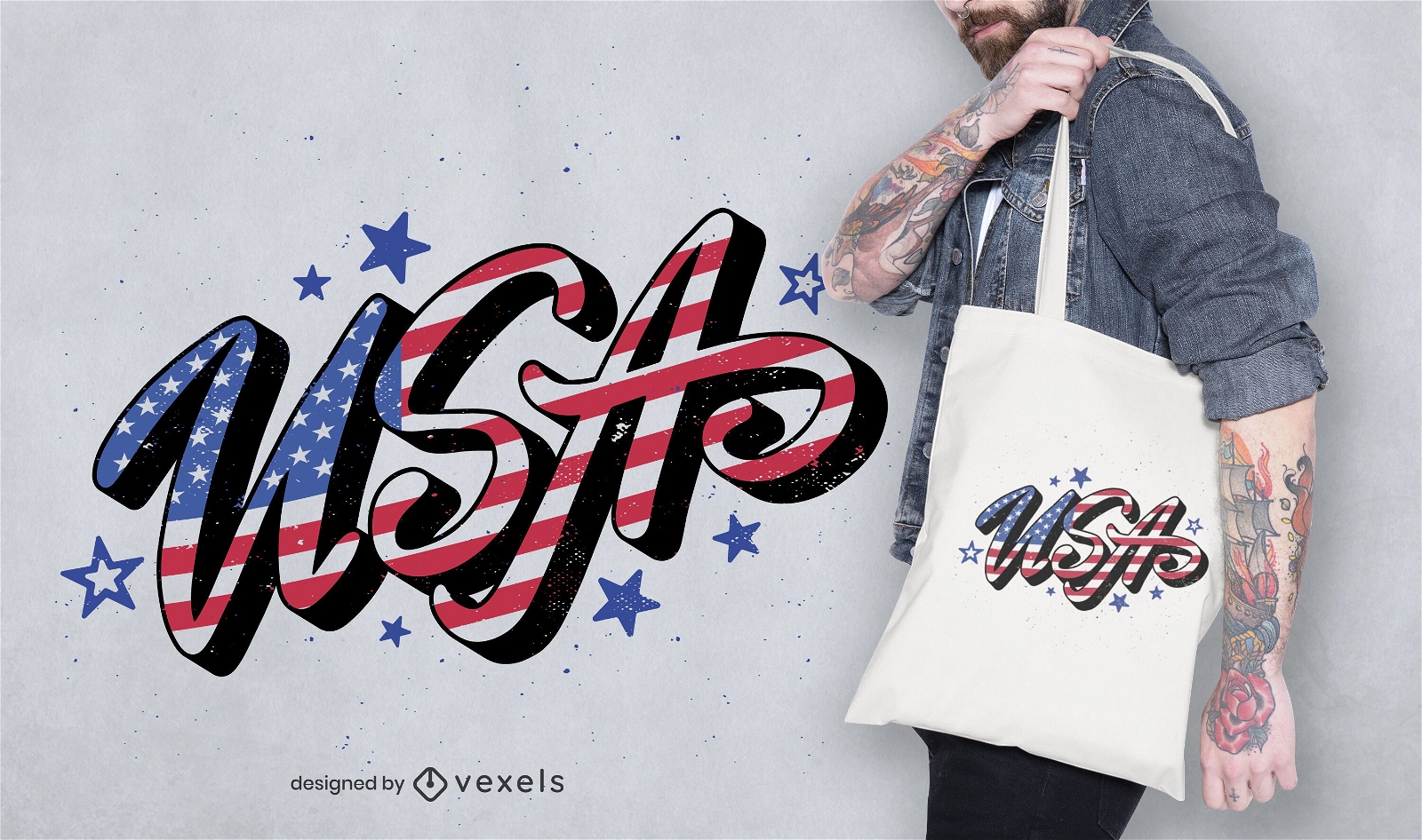 United states tote bag design