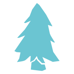 Single pine tree cut out Transparent PNG