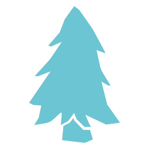Single pine tree cut out PNG Design
