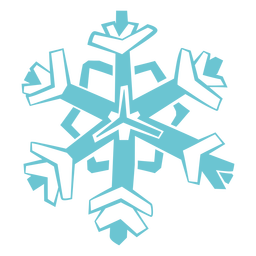 Blue snowflake cut out Transparent PNG