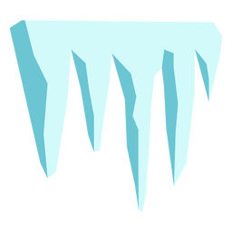 Ice dam cut flat PNG Design