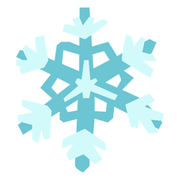 Blue snowflake flat  Transparent PNG