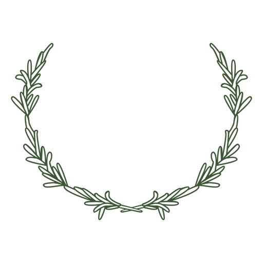 Leaf wreath anzac day decoration PNG Design