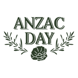 Anzac day sign filled stroke PNG Design Transparent PNG
