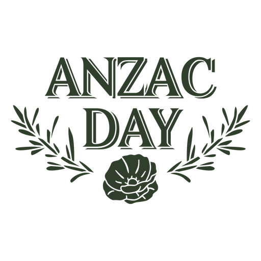 Anzac day sign filled stroke