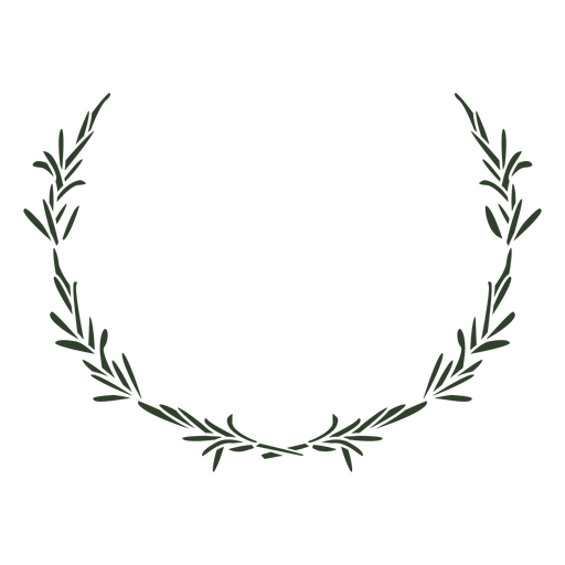 Hinterlässt Kronenstrich PNG-Design