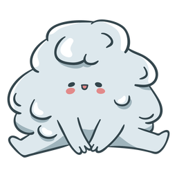 Melted snow ball cute PNG Design Transparent PNG
