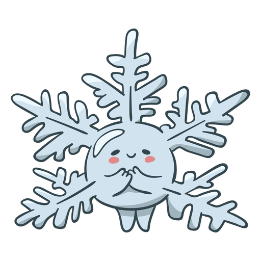 Cute snow flake winter PNG Design