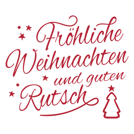 Deutsch-Weihnachten-ElegantScript-Vinyl-Farbe - 0 PNG-Design