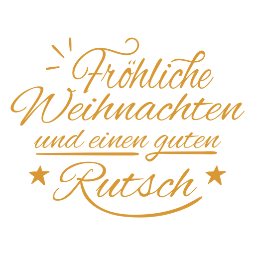 German-Christmas-ElegantScript-Vinyl-Color - 1 Desenho PNG