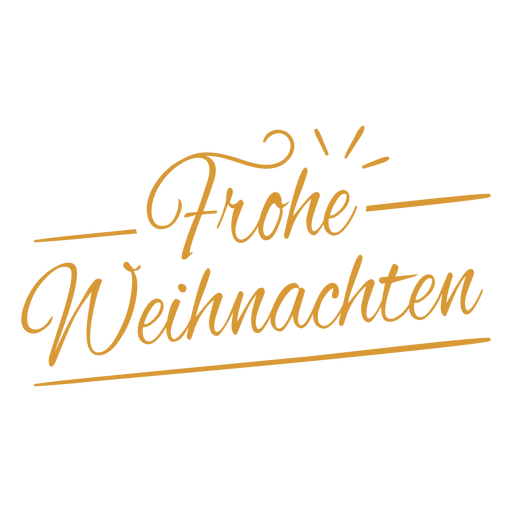 Merry christmas german quote badge PNG Design
