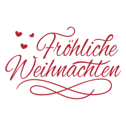 Deutsch-Weihnachten-ElegantScript-Vinyl-Farbe - 3 PNG-Design