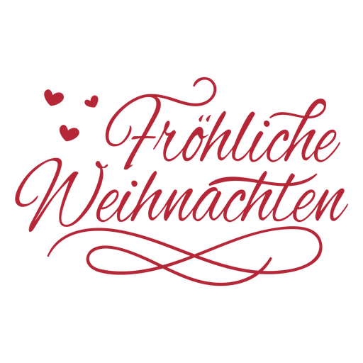 Deutsch-Weihnachten-ElegantScript-Vinyl-Farbe - 3 PNG-Design