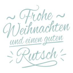 Deutsch-Weihnachten-ElegantScript-Vinyl-Farbe - 4 PNG-Design