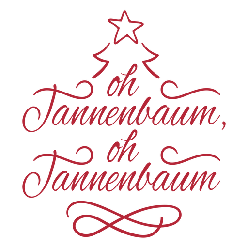 Christmas tree quote lettering