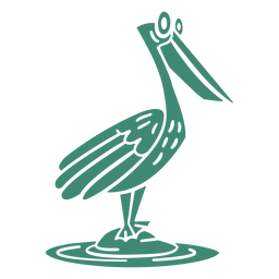 Funny pelican cut out