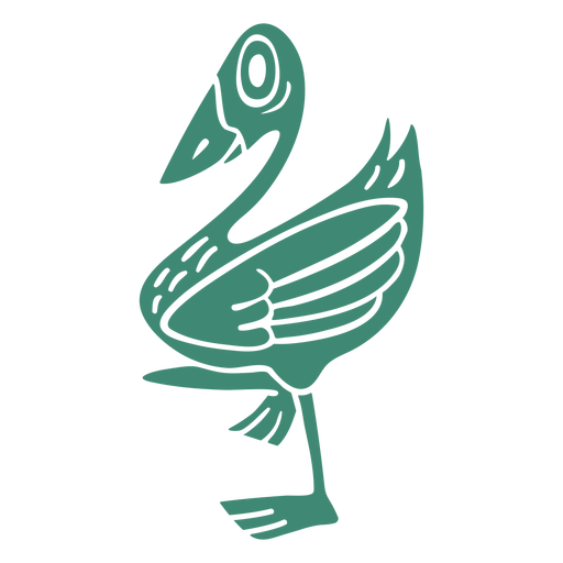 Duck cut out PNG Design
