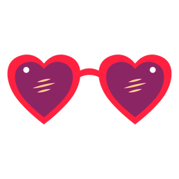 heart shaped glasses clipart transparent