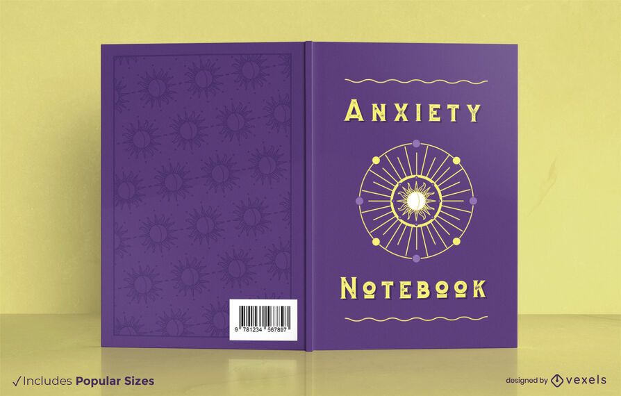Anxiety notebook cover design Anxiety notebook cover design