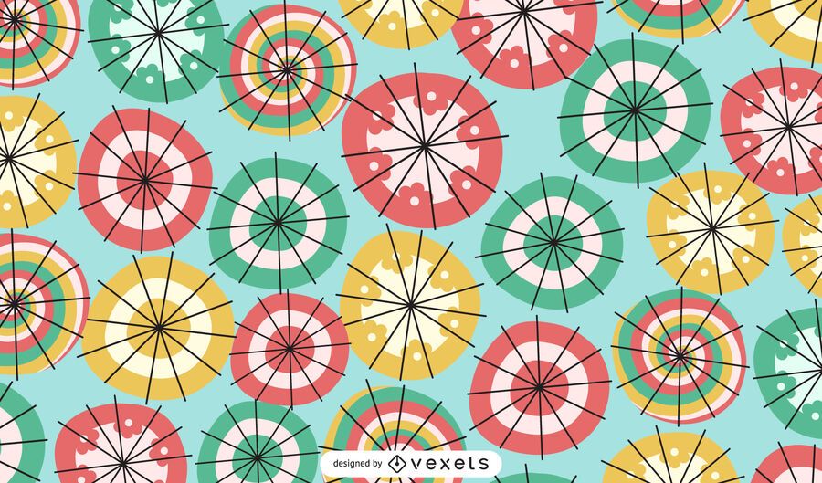 Colorful umbrellas seamless pattern Colorful umbrellas seamless pattern