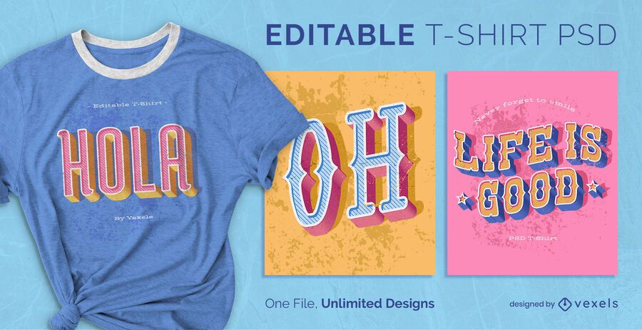 Western text scalable t-shirt psd Western text scalable t-shirt psd