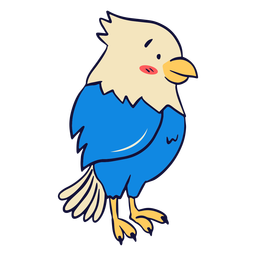 Bold eagle cute PNG Design