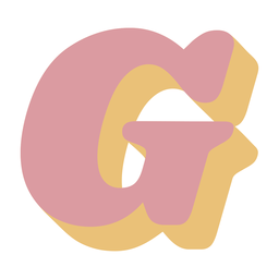 G letter sparkly retro alphabet font PNG Design