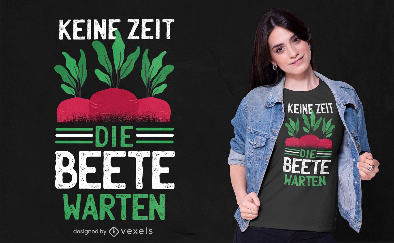 Rübe deutsches Zitat T-Shirt Design