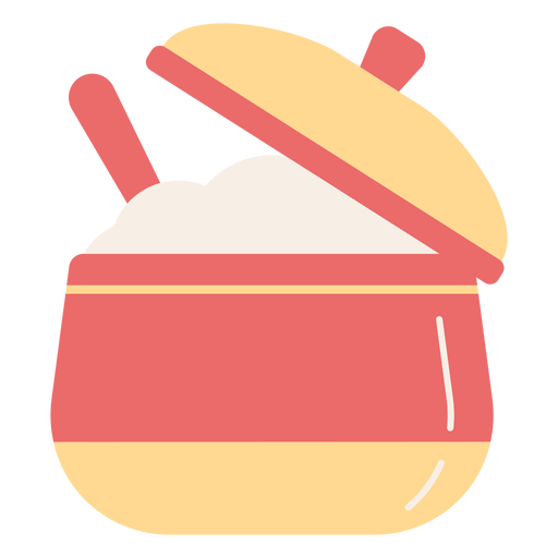 Sugar jar color stroke PNG Design