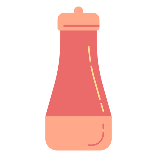 Ketchup jar color stroke
